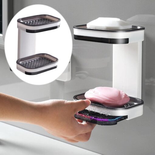 Wall Mount Double layer Soap Holder - Image 4