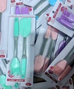 2 in1 Silicone Spatula and Brush Set