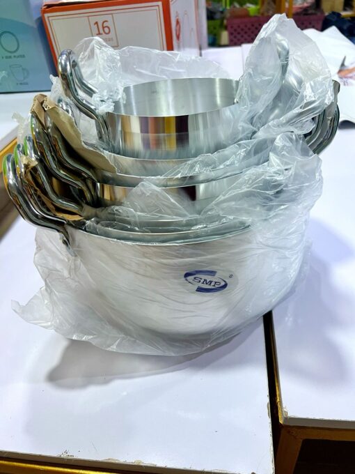 7 Sets Quality Aluminum Stock Pot - Image 3