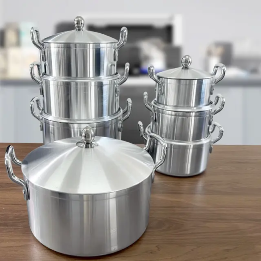 7 Sets Quality Aluminum Stock Pot