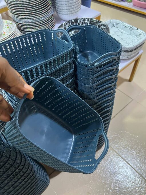 Mini  Woven Plastic Basket - Image 6