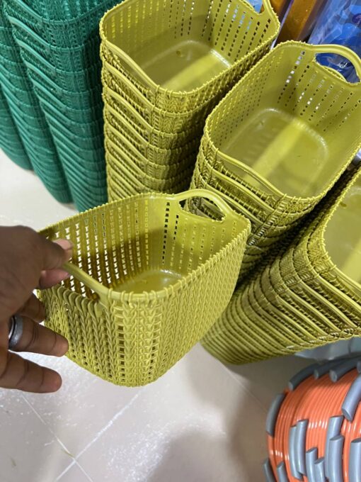 Mini  Woven Plastic Basket - Image 7