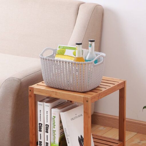 Mini  Woven Plastic Basket - Image 2