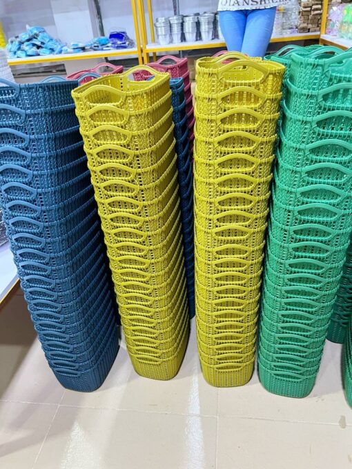 Mini  Woven Plastic Basket - Image 8