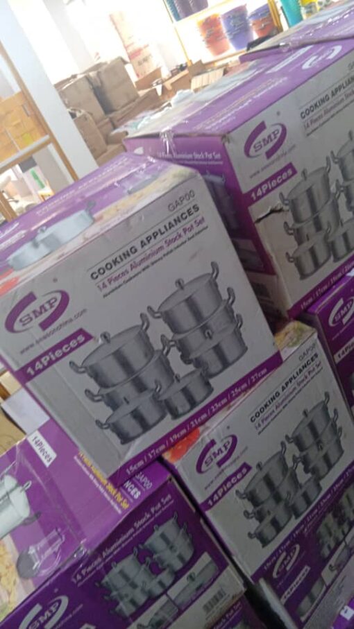 7 Sets Quality Aluminum Stock Pot - Image 4