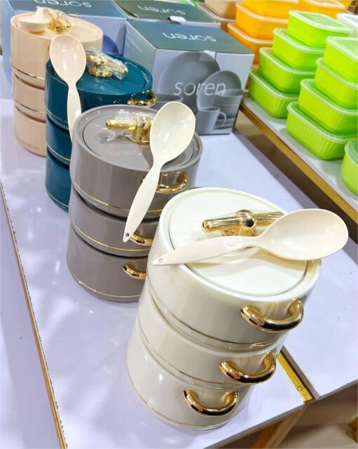 3 pcs Safari DLX Food Warmer Set