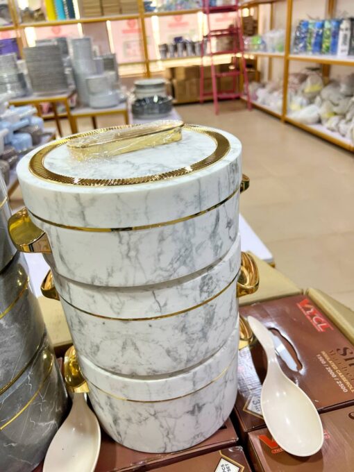 3 pcs Shell Marbella Food Warmer Set - Image 4