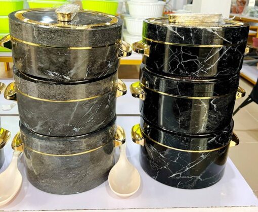 3 pcs Shell Marbella Food Warmer Set - Image 2