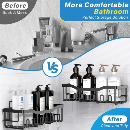 5pcs Corner Shower Caddy Shelves - Image 6