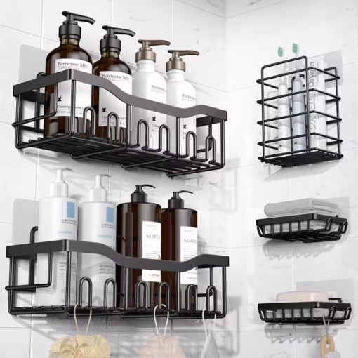 5pcs Corner Shower Caddy Shelves