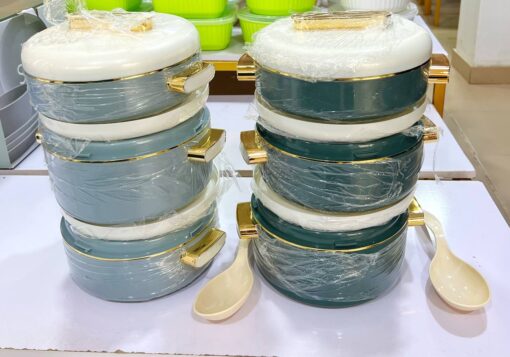 3 pcs Sheraton Antique Food Warmer set