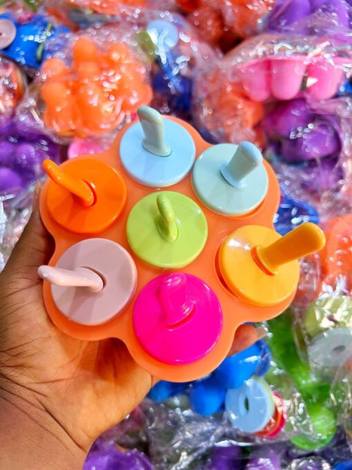 Multicolored Silicone Popsicle Maker - Image 2