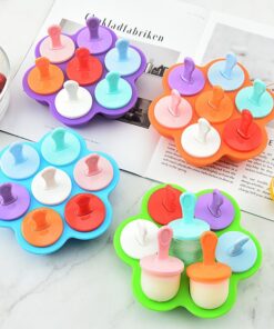 Multicolored Silicone Popsicle Maker