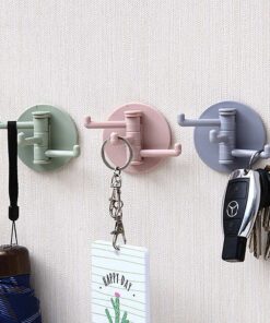 3 Hooks Self Adhesive Wall Hanger