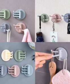 Alternative view of 3 Hooks Self Adhesive Wall Hanger