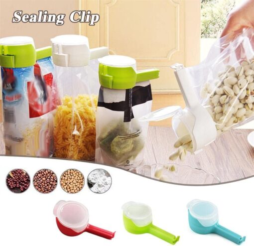 Food Bag Sealing Clips with Pourer - Image 3