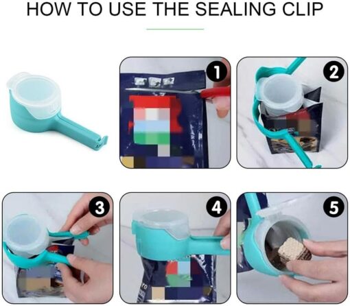 Food Bag Sealing Clips with Pourer - Image 5