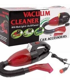 Portable car vacuum cleaner with light