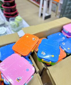 Alternative view of 2 partitioned Lunch Box with Small Bowl