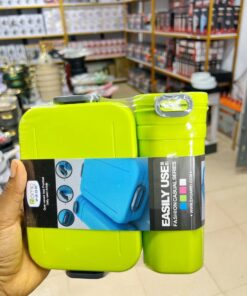 Alternative view of 2 Partitioned lunch box with Cup