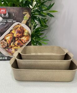 Alternative view of Granite Coating Oven Tray Set (3Pcs)