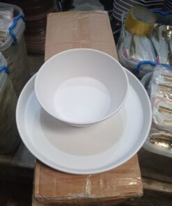 Alternative view of 2 in 1 Unbreakable Premium Style Flat and Bowl Plate Set
