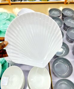 3pcs Shell Design Plates and Bowl