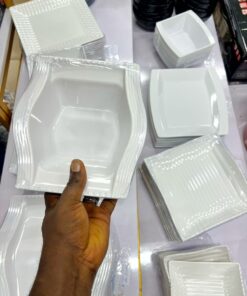 Alternative view of 3pcs Unbreakable Wavy Side Plate