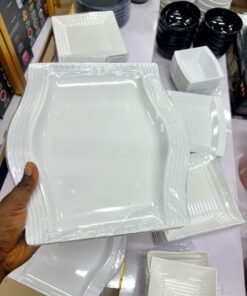 3pcs Unbreakable Wavy Side Plate