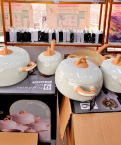 Alternative view of 9pcs Ceramic Forged Cookware Set/Nano Granite