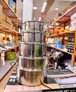 10pcs (5 Sets) Triply Stainless Steel Cookware